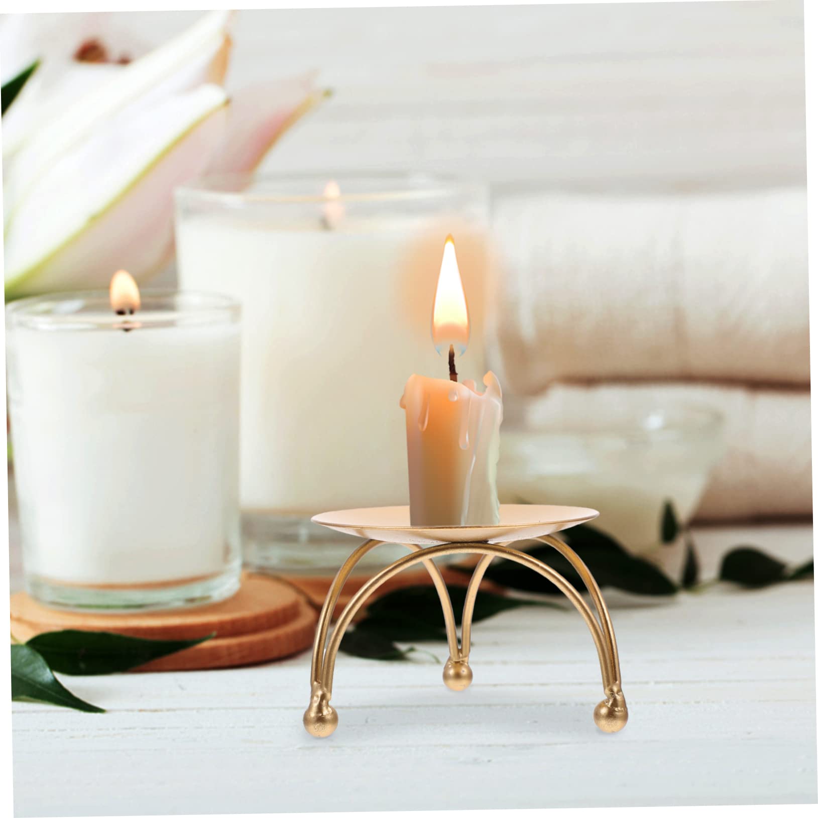 Amazon.co.jp: GARVALON 丈夫な鉄製キャンドルスタンドラック エレ ト